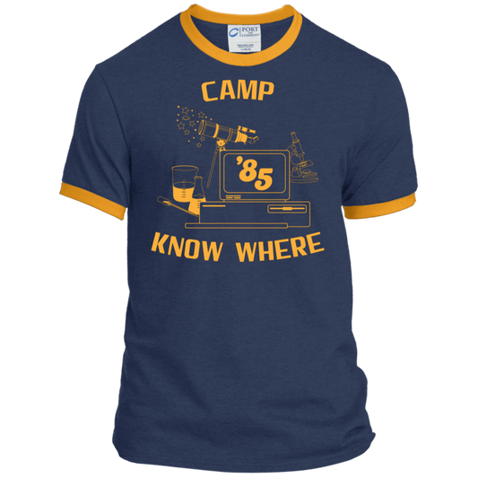 Dustin's "Camp Know Where" Ringer Tee From Stranger Things Season 3 (Variation)