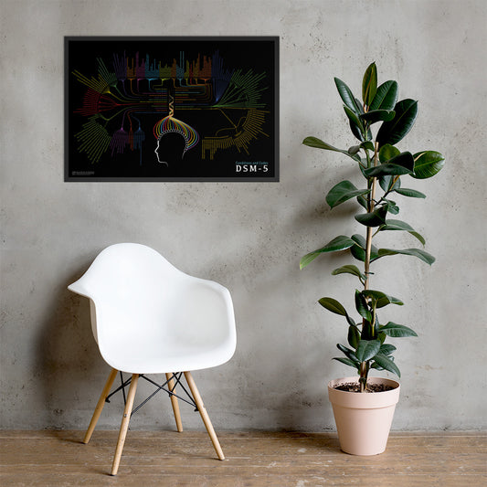 Framed poster - Codes and Conditions of the DSM-5